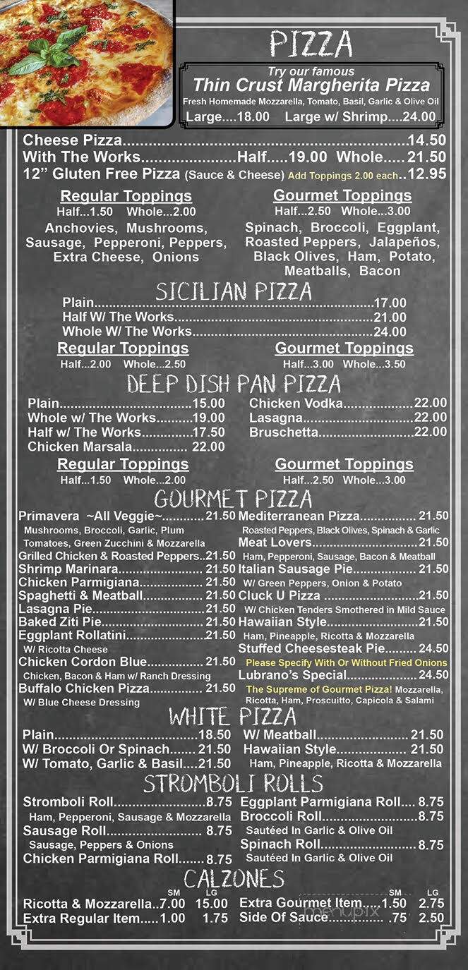 Lubrano's Pizzeria & Restaurant - Somerset, NJ