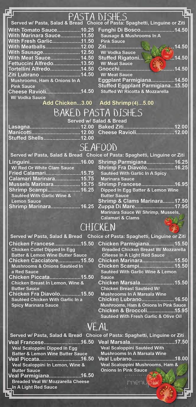 Lubrano's Pizzeria & Restaurant - Somerset, NJ