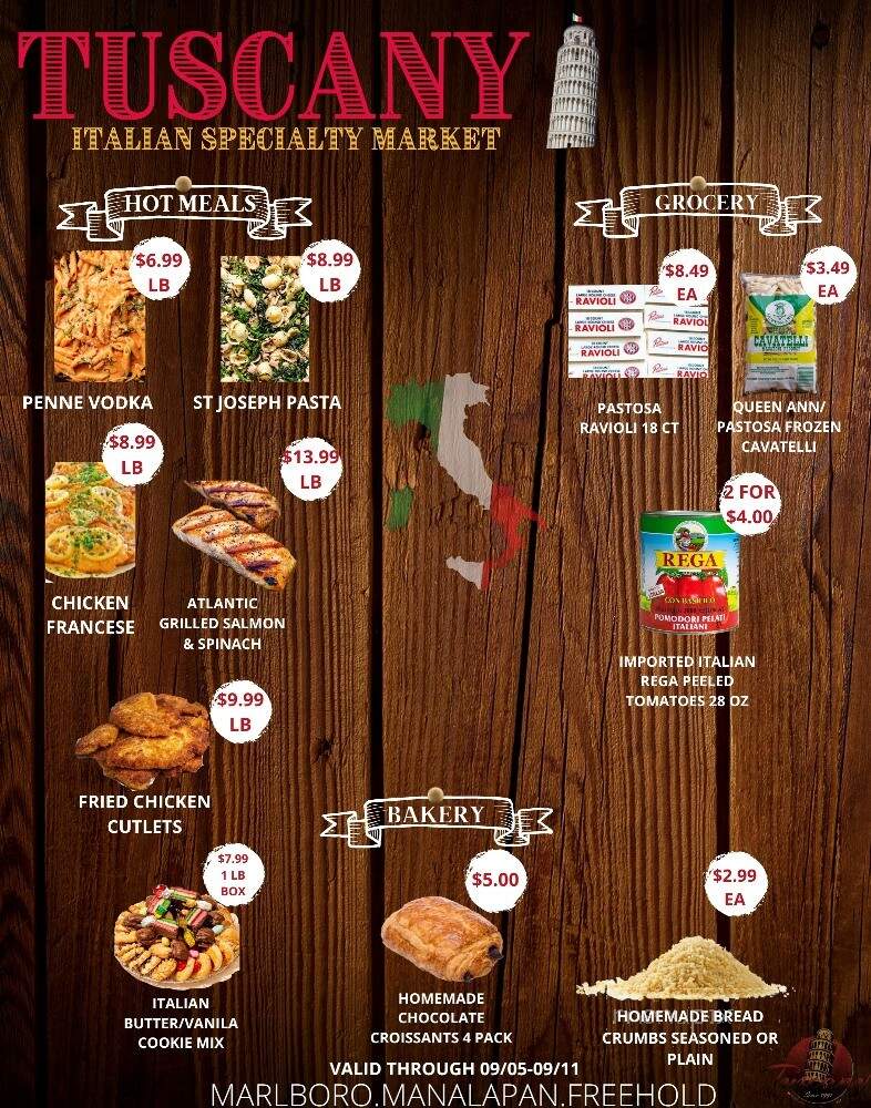 Tuscany Italian Market & Specialty Foods - Marlboro, NJ