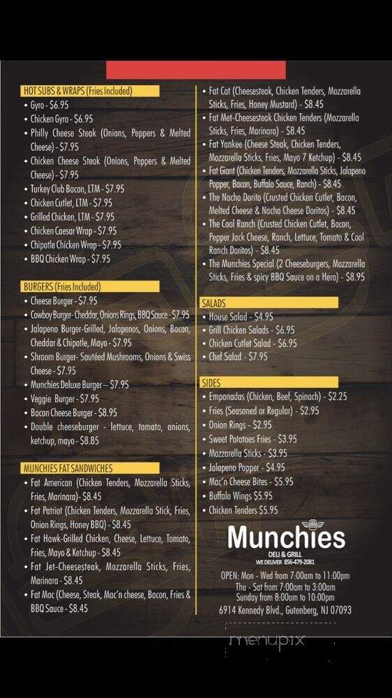 Munchies Deli - Guttenberg, NJ