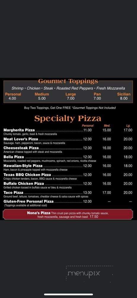 Nona's Pizzeria - Pennsauken Township, NJ