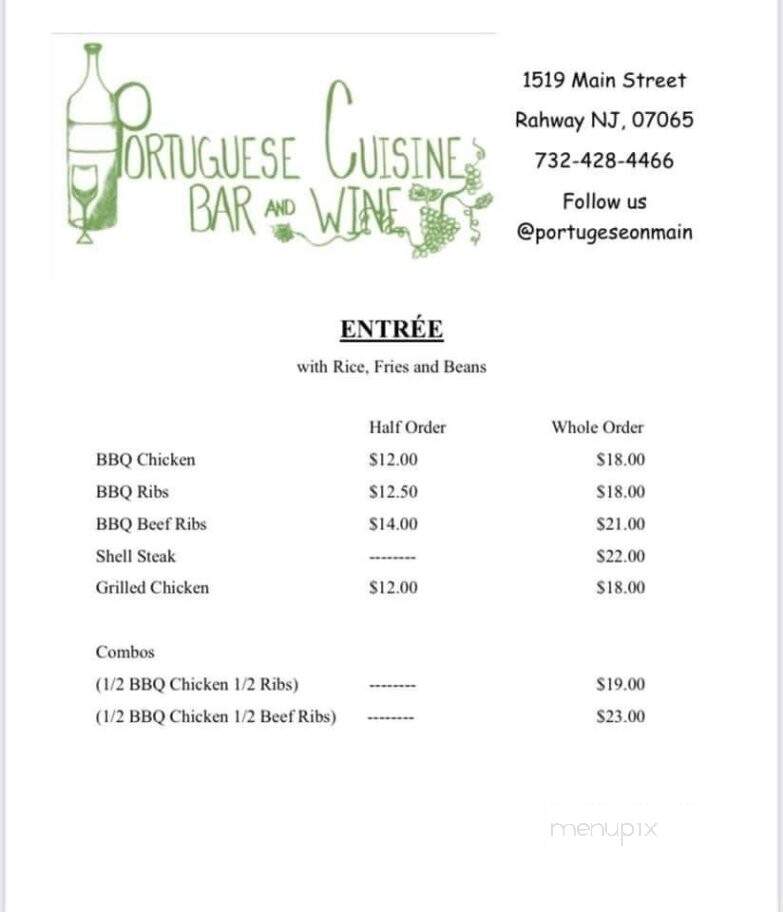 Portuguese Cuisine Bar and Wine - Rahway, NJ