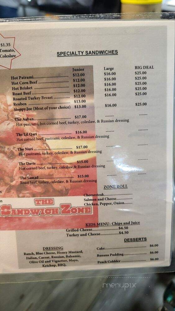 The Sandwich Zone - Bloomfield, NJ