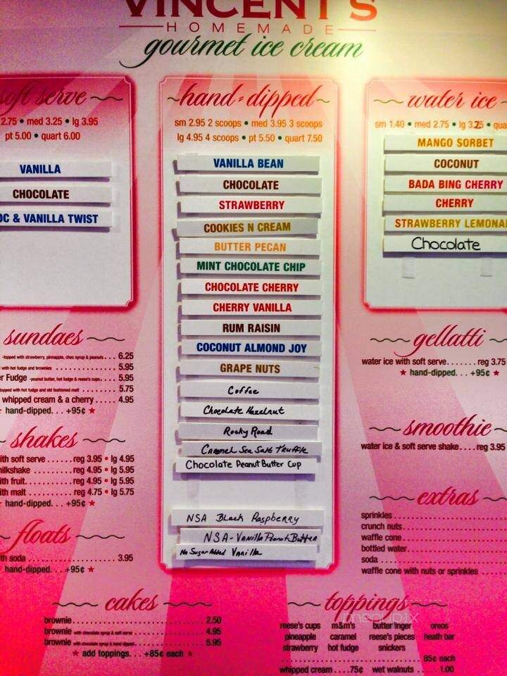 Vincent's Ice Cream Shop - Mount Holly, NJ