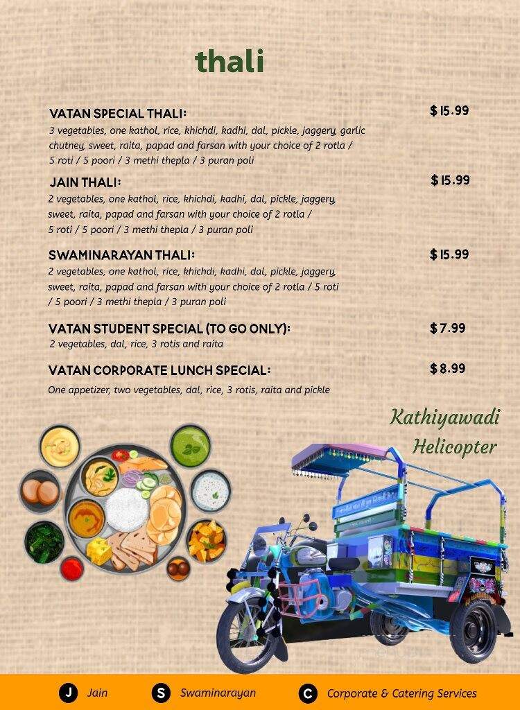 Vatan Indian Vegetarian Cuisine & Bakery - East Windsor, NJ
