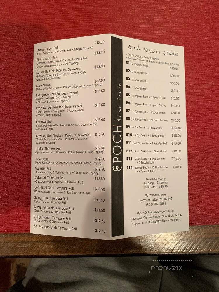 Epoch Asian Fusion - Pompton Lakes, NJ