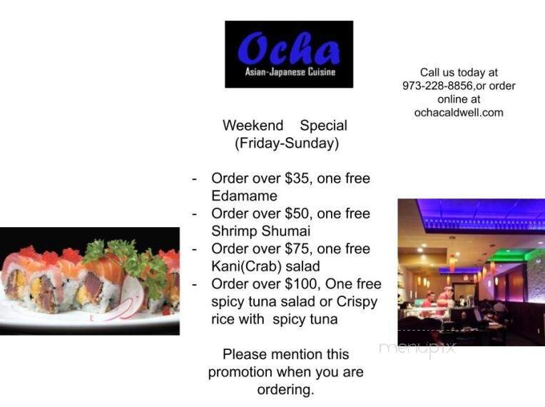 Ocha - Caldwell, NJ