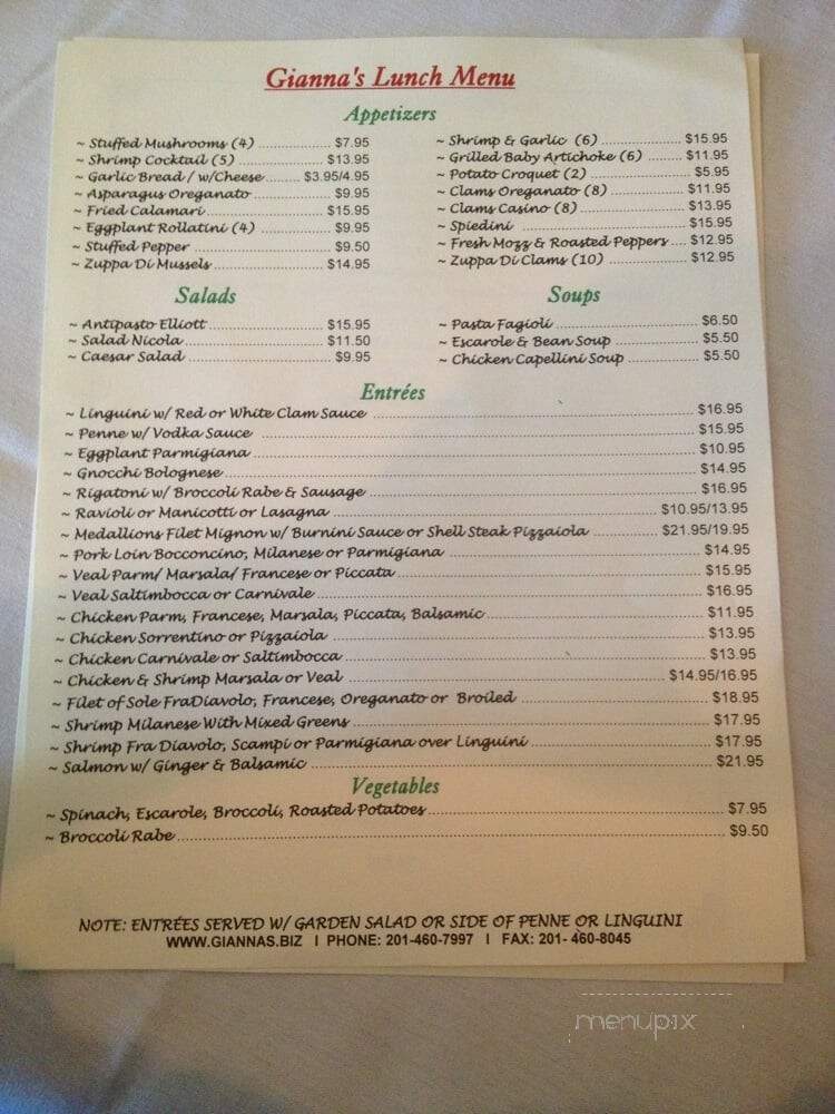 Giannas Restaurant - Carlstadt, NJ