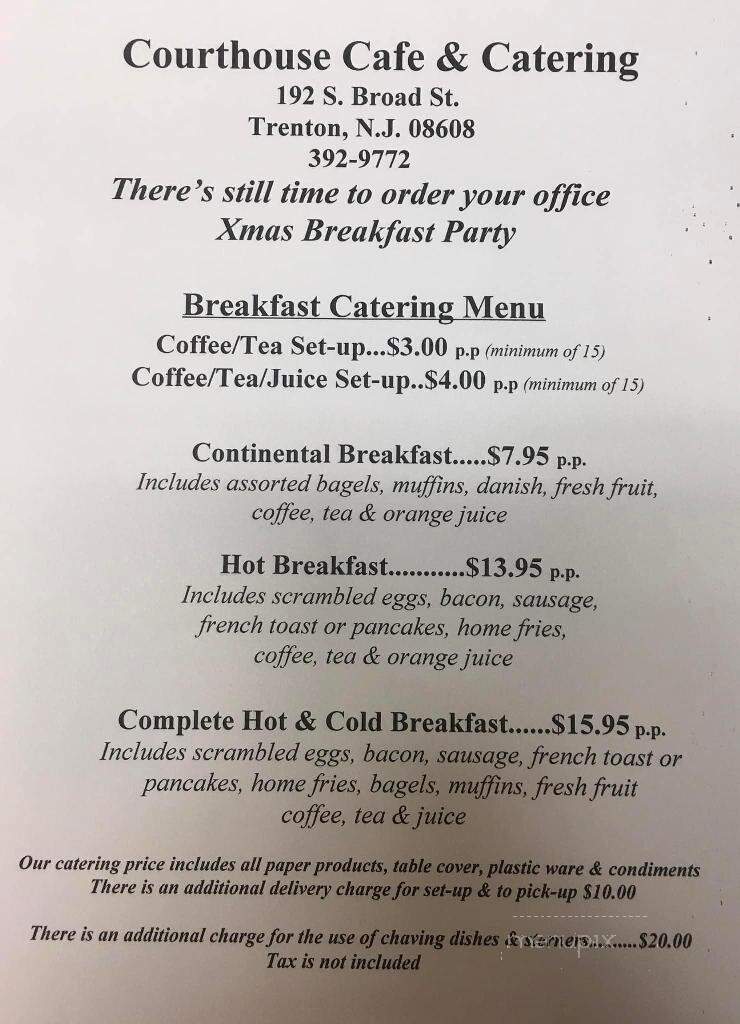 Courthouse Cafe & Catering - Trenton, NJ