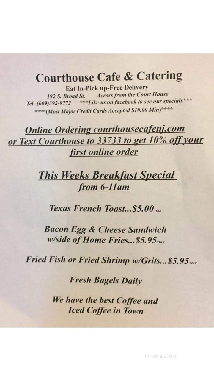 Courthouse Cafe & Catering - Trenton, NJ