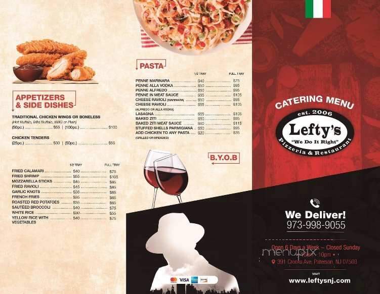 Lefty's Pizzeria and Restaurant - Paterson, NJ