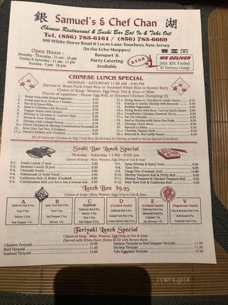 Chef Chan's Restaurant - Voorhees, NJ