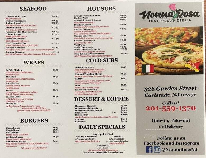 Nonna Rosa Trattoria Pizzeria - Carlstadt, NJ