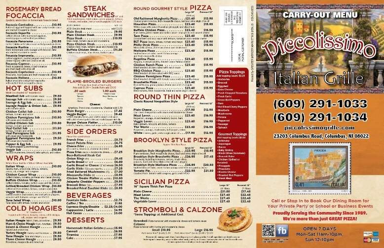 Piccolissimo Pizza Restaurant - Columbus, NJ