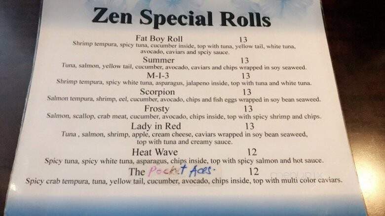 Zen Japanese Cuisine - Livingston, NJ