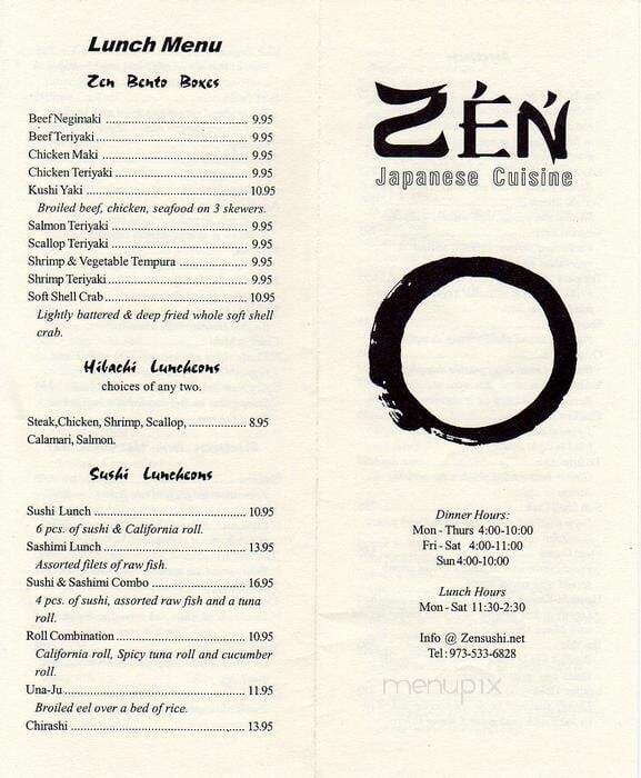 Zen Japanese Cuisine - Livingston, NJ