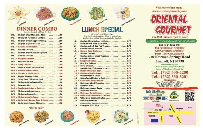 Oriental Gourmet - Lincroft, NJ