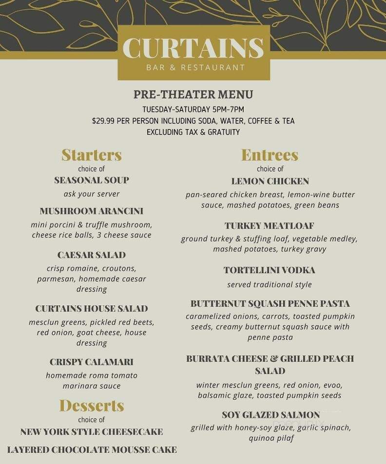 Curtains Bar and Restaurant - Avenel, NJ