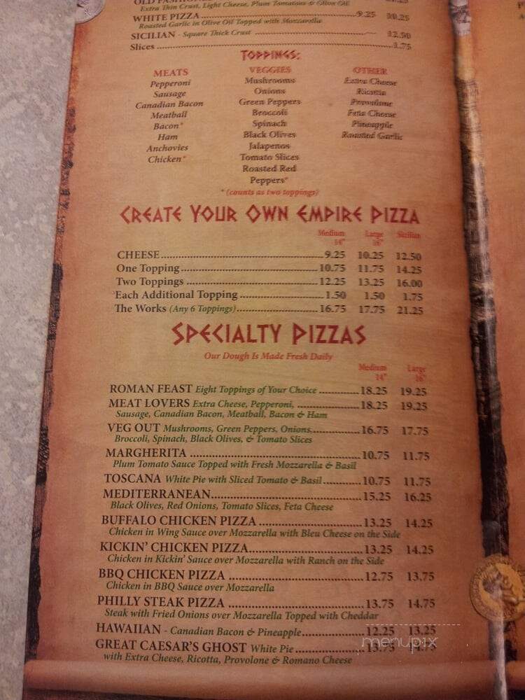 Empire Pizza - Bordentown, NJ