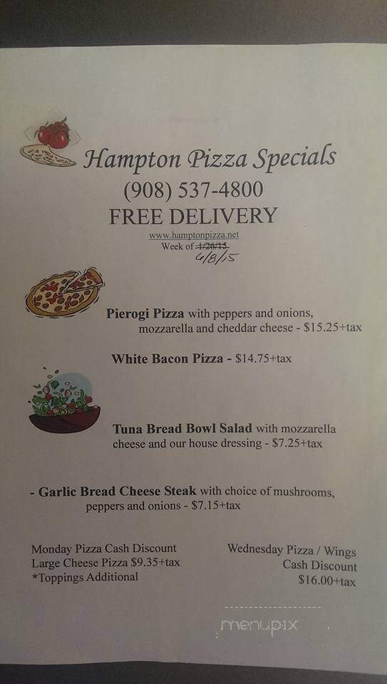 Hampton Pizza - Hampton, NJ