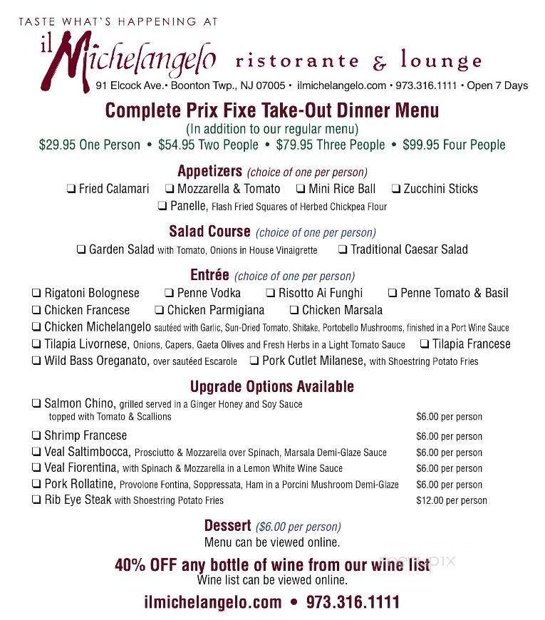 Michelangelo Restaurant - Boonton, NJ