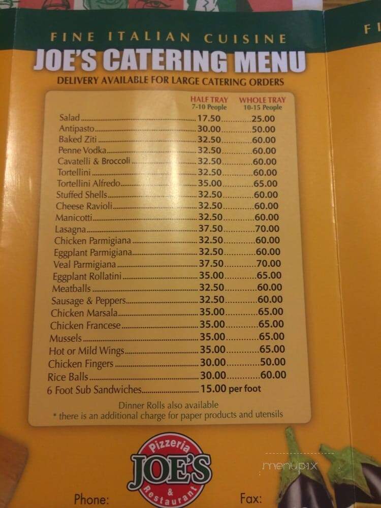 Joe's Pizzeria - Kenvil, NJ