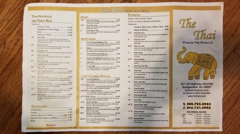 Thai Kitchen II - Bridgewater, NJ