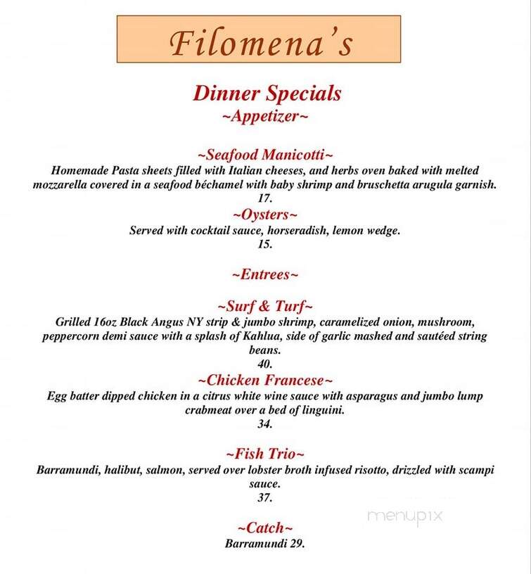 Filomena Cucina Italiana - Clementon, NJ