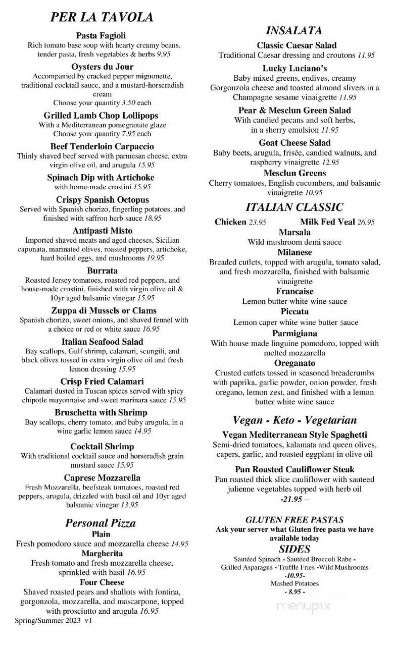 Luciano's Italian Restaurant - Rahway, NJ