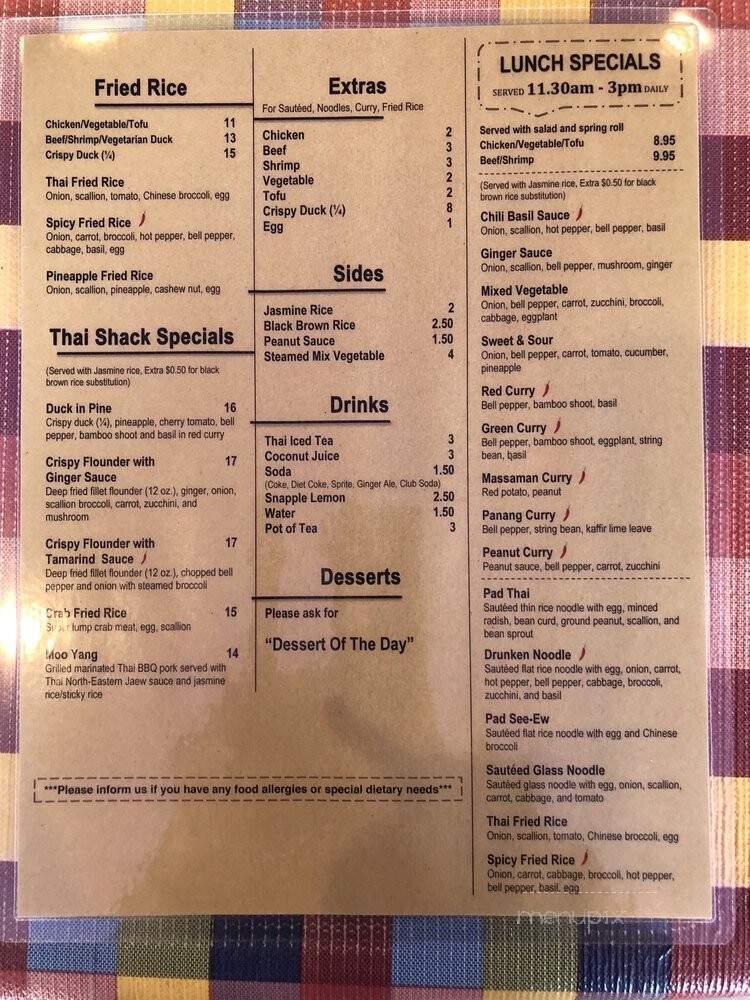 Thai Shack - Teaneck, NJ