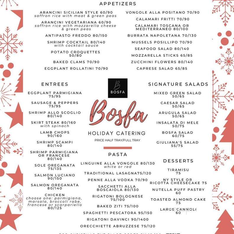 Bosfa Italian Restaurant - Old Tappan, NJ