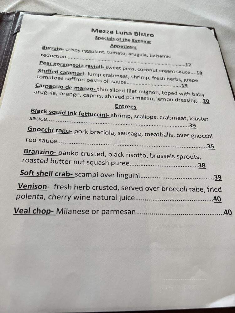 Mezzaluna Bistro - Allendale, NJ