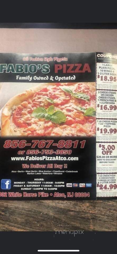 Fabio's Pizza - Atco, NJ