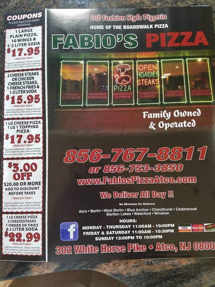 Fabio's Pizza - Atco, NJ