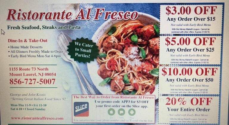 Ristorante Al Fresco - Mount Laurel, NJ