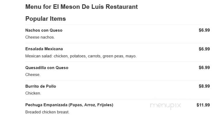 Meson De Luis Restaurant - Harrison, NJ