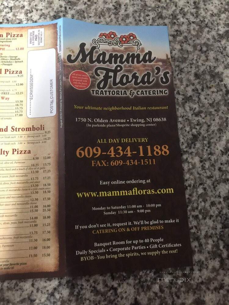 Mamma Flora's Trattoria - Ewing, NJ