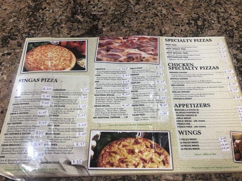 Singas Famous Pizza - Elmwood Park, NJ