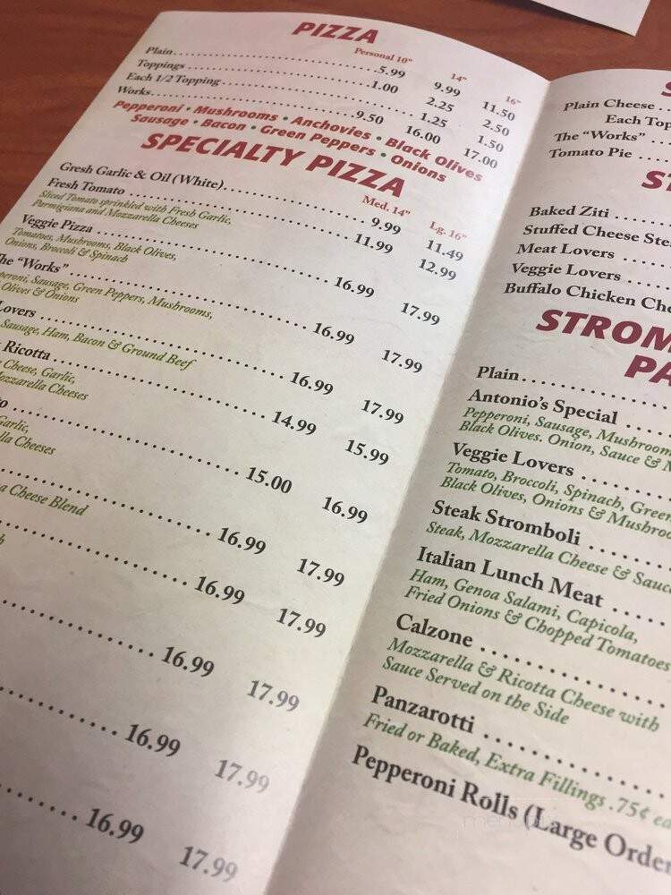 Antonio's Pizza - Williamstown, NJ