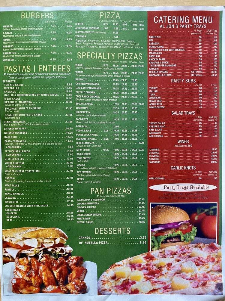 Aljon's Pizza & Sub Shop - Princeton Junction, NJ