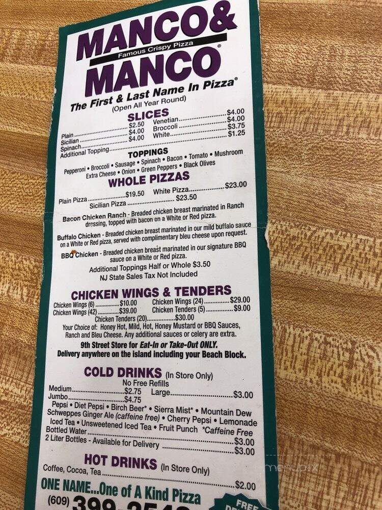 Mack & Manco Pizza - Ocean City, NJ