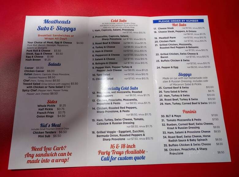 Meatheads Subs & Sloppys - Lakehurst, NJ