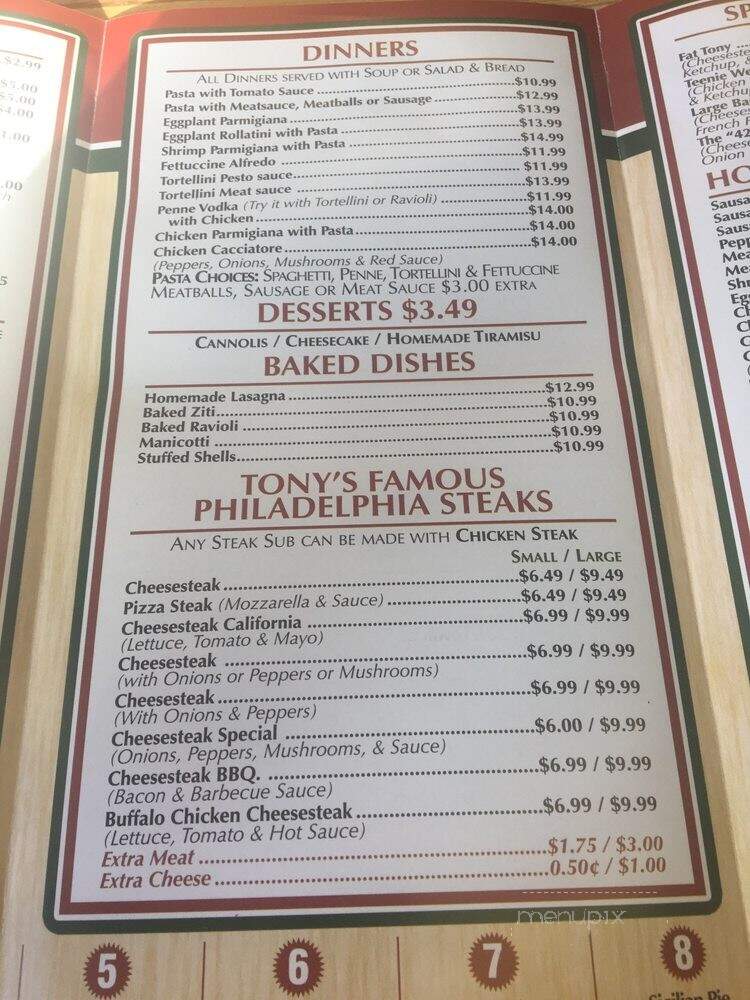 Tony's Pizza - Brick, NJ