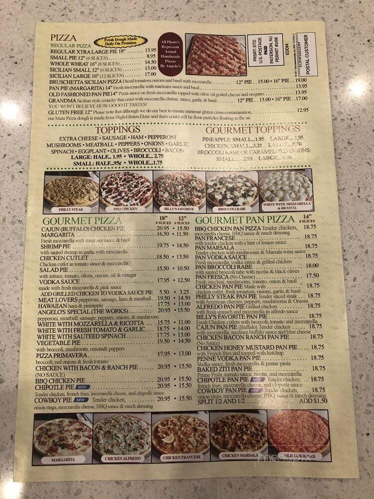 Angelo's Pizzeria & Restaurant - Fairview, NJ