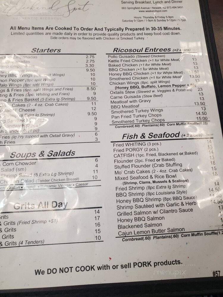 The Weekend Spot Restaurant - Newark, NJ