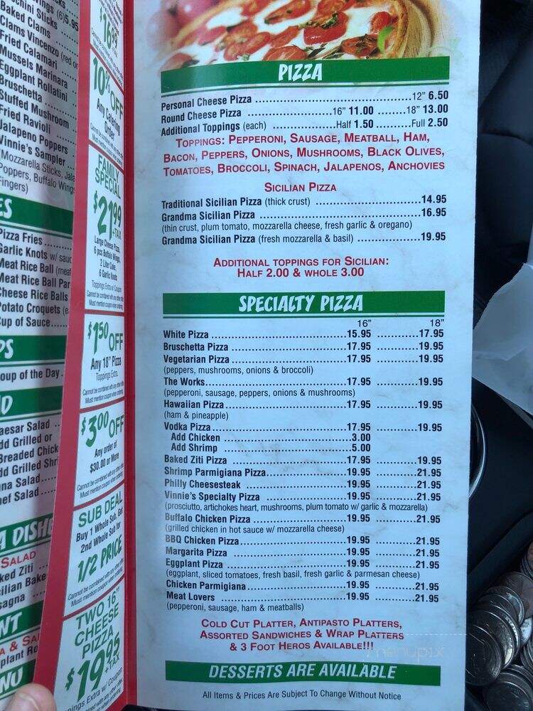 Vinnie's Pizza - Old Bridge Township, NJ