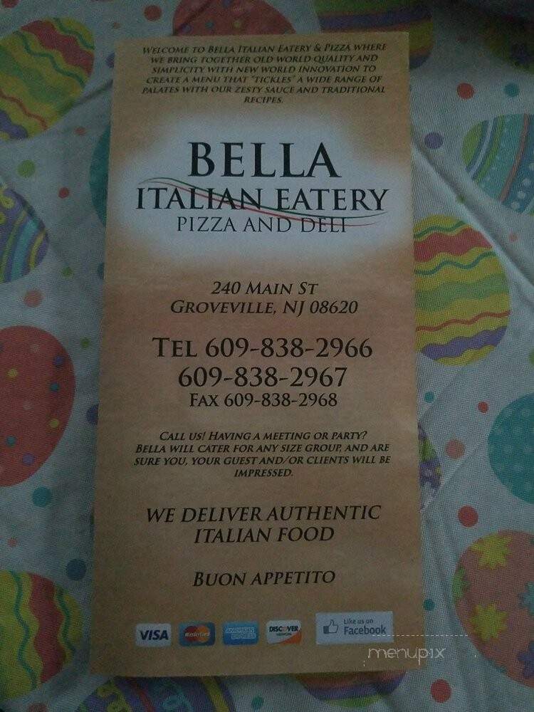 Bella Italian Eatery - Groveville, NJ