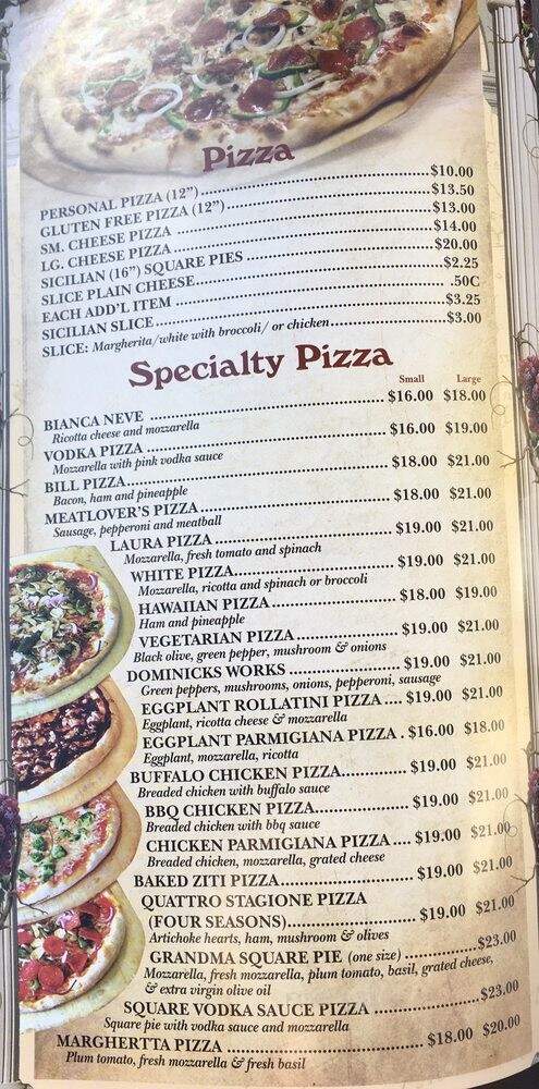 Dominick's Pizza - Bernards, NJ