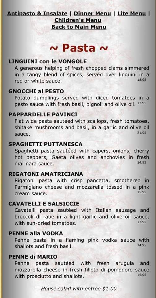 Pavinci Italian Grill - Hopatcong, NJ