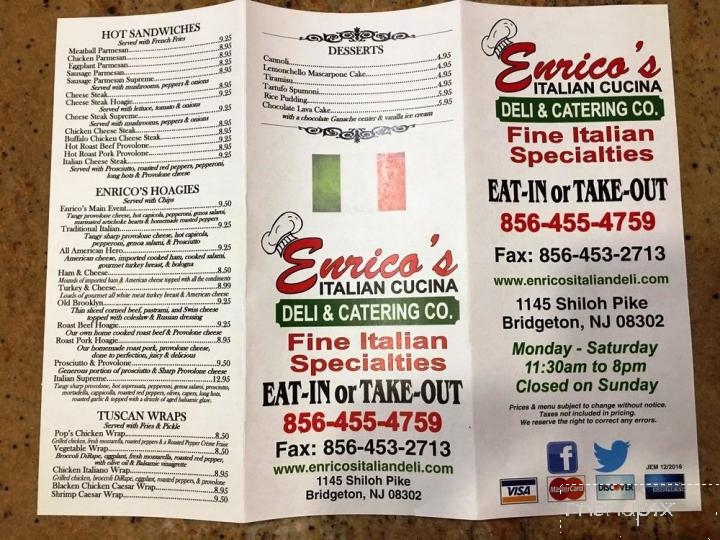 Enrico's Italian Cucina & Deli - Salem, NJ